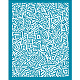 OLYCRAFT 4x5 Inch Geometry Theme Clay Stencils Geometric Line Silk Screen for Polymer Clay Irregular Rectangle Silk Screen Stencils Mesh Transfer Stencils for Polymer Clay Jewelry Making DIY-WH0341-405-1