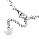 304 Stainless Steel Dolphin Link Chain Anklet AJEW-AN00559-3