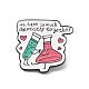 Word We Have So Much Chemistry Together Enamel Pin JEWB-M024-06B-F-1