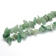Verde naturale perline avventurina fili G-O049-A-54-3