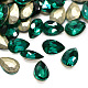 Cabuchones de cristal facetados de rhinestone RGLA-A008-4x6mm-S02-1
