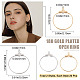 Beebeecraft 1Box 40Pcs 2 Color Hoop Earring Findings 18K Gold Plated Round Beading Hoops Earring Making Kit for Jewelry Making DIY Crafts KK-BBC0001-19-2