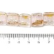 Perles de lampadaire de sable doré et de sable argenté faites à la main FOIL-C001-01A-07-4