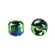 TOHOラウンドシードビーズ  日本製シードビーズ  （397)つの内側の色ab緑/紫の裏地  11/0  2.2mm  穴：0.8mm  約5555個/50g SEED-XTR11-0397-3