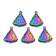 Rack Plating Rainbow Color Alloy Pendants PALLOY-S180-309-1