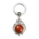Natural & Synthetic Gemstone Pendant Keychain G-G009-02P-2