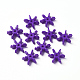 Perline di fiori acrilici orchidea scura per gioielli di collana X-SACR-S623-7-1