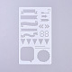 Пластиковые многоразовые шаблоны трафаретов для рисования DIY-G027-F11-1