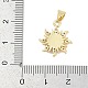 Латунные микро проложить кубического циркония подвески KK-Q028-29G-03-3