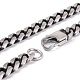 Men's 304 Stainless Steel Curb Chain Necklaces NJEW-I248-02MB-3