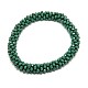 Faceted Glass Round Beads Bracelets BJEW-J072-A04-1