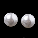 環境に優しいプラスチック模造真珠ビーズ  高い光沢  グレードA  穴がないビーズ  ラウンド  ホワイト  3mm X-MACR-S277-3mm-D-2