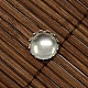 12mm Clear Domed Glass Cabochon Cover for Flat Round DIY Photo Brass Cabochon Making DIY-X0104-P-2