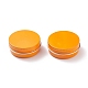 丸いアルミ缶  アルミジャー  化粧品の貯蔵容器  ろうそく  キャンディー  ねじ蓋付き  オレンジ  5.5x2.1cm  容量：30ml（1.01fl.oz） CON-XCP0001-18-1
