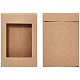 BENECREAT 30PCS Brown Kraft Paper Gift Box With Clear PVC Window Foldable Rectangle Wedding Chocolate Candy Favors Package Box CON-BC0006-50-5