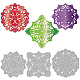 Mandala-Blumen-Stanzschablonen aus Kohlenstoffstahl DIY-WH0309-1255-1