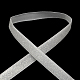 ラメポリエステルサテンリボン  グリッターパウダー付き  ホワイト  3/8インチ（9~10mm）  約50ヤード/ロール（45.72メートル/ロール） SRIB-R012-1.0cm-01-2