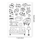 GLOBLELANDCat Furniture Clear Stamps Cat Living Cat Sleeping Cats Playing Silicone Clear Stamp Sofa Dresser Chair Furniture Seals for DIY Scrapbooking Journals Decorative Cards Making Photo Album DIY-WH0167-57-0500-6