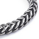 304 de acero inoxidable pulseras de cadena de trigo X-BJEW-L673-004-AS-2