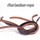 BENECREAT 6mm 11 Yard Real Leather Straps Round Leather Lace Genuine Leather Cord Braiding String for Jewelry Making Craft DIY WL-BC0001-02-4