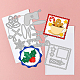 クリスマスのテーマ炭素鋼切断ダイステンシル  DIYスクラップブッキング用  フォトアルバム  装飾的なエンボス紙カード  ステンレス鋼色  スタンプ模様  55~108x55~108x0.8mm  4個/セット DIY-WH0309-1212-3