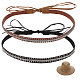 CHGCRAFT 2Pcs 2 Colors PU Leather Hat Bands DIY-CA0006-25-1
