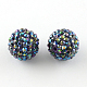 Perles de strass en résine de couleur AB RESI-S315-16x18-03-1