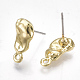 Accessoires de clous d'oreilles en alliage PALLOY-T065-34-2