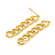 Brass Curb Chain EJEW-G282-01G-2