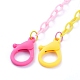 Personalized Two Tone ABS Plastic Cable Chain Necklaces NJEW-JN02825-03-2