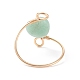 Anello da dito con perline a cuore in pietra preziosa RJEW-JR00513-7