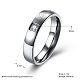 Regalos de san valentín anillos de pareja de acero de titanio grabado para mujer RJEW-BB16383-6P-3
