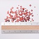 オーナメントアクセサリープラスチック製スパンコール/スパンコールビーズ  リング  インディアンレッド  2x0.1mm  穴：0.8mm PVC-E001-06-YD03-3