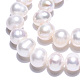 Brins de perles de culture d'eau douce naturelles PEAR-N013-08F-5
