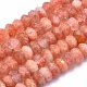 Chapelets de perles de sunstone naturelle naturelles G-O170-68A-1