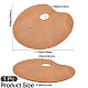 Ovale Holzfarbpalette&nbsp;AJEW-WH20098-001-2