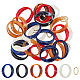 Superfindings 75pcs anelli di collegamento in stile gemma imitazione acrilica OACR-FH0001-046-1