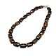 Rectangle Gemstone Beaded Necklaces NJEW-P085-M-2