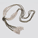 Стеклошариков лассо ожерелья NJEW-O059-04K-1