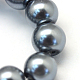 Cottura dipinto di perle di vetro perlato fili di perline rotondo HY-Q330-8mm-12-3