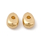 Rack Plating Brass Beads KK-C007-42G-3