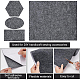 BENECREAT 11.8x78.7inch Gray Self Adhesive Felt Fabric DIY-WH0319-59A-4