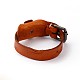 Alliage bracelets d'accrochage en cuir BJEW-N269-06-3