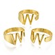 (vendita di fabbrica di feste di gioielli) anelli per polsini in lega RJEW-S038-195W-G-NR-2