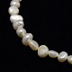 Hebras de perlas de agua dulce cultivadas naturales PEAR-L001-F-01-2
