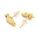 Rack Plating Brass Pave Cubic Zirconia Mouse Studs Earrings KK-K272-08G-2