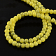 Spray Painted Glass Round Beads Strands X-DGLA-R004-6mm-20-2