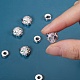 Perle di zirconi cubici in micro pavé di ottone in stile 8 pz 2 ZIRC-SZ0001-33P-5