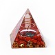 Decorazioni per la visualizzazione della casa della piramide di orgonite in resina G-PW0004-56A-02-1