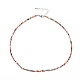 Faceted Glass Beaded Necklaces NJEW-JN02553-2